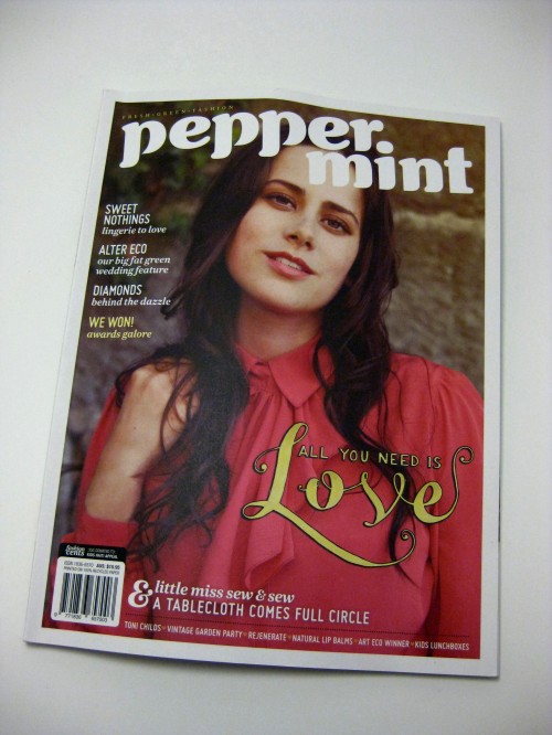 Renee-Anne on the cover of Peppermint 5