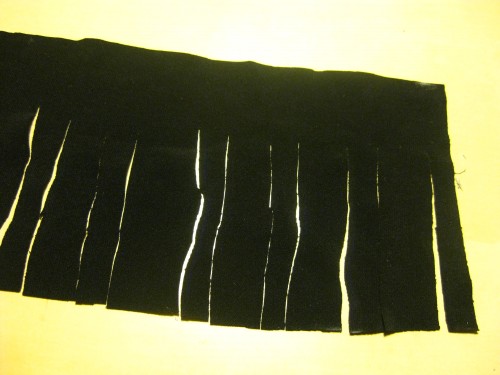 DIY fringe skirt