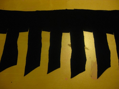 DIY fringe skirt