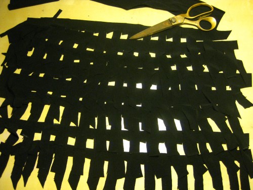 DIY fringe skirt