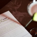 Show me your best, Melbourne! A photo of the voting form for the Chambord Shine Awards with an out of focus french martini.