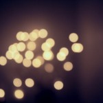 Photo of out of focus yellow lights all scattered and bokeh like.