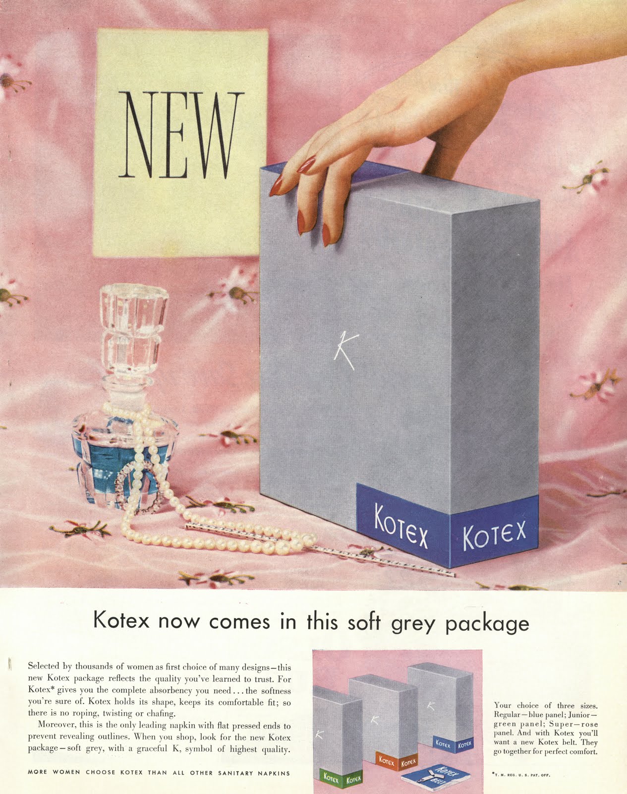 Vintage Kotex ad