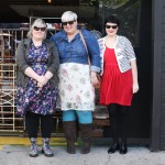A photo of Zoe, me and Sonya standing together, looking fabulously stylish.