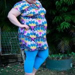 A full length side view photo of my outfit.