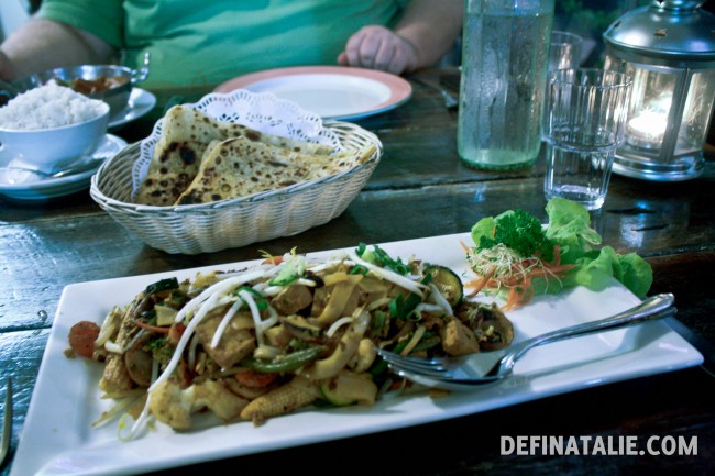 Veggie char keow teow
