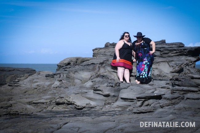 On the rocks.