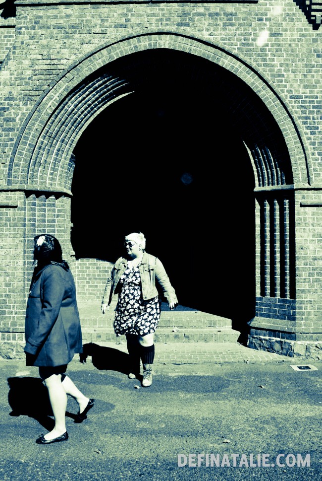 Through the arched window