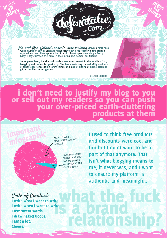 definatalie.com press kit 2012