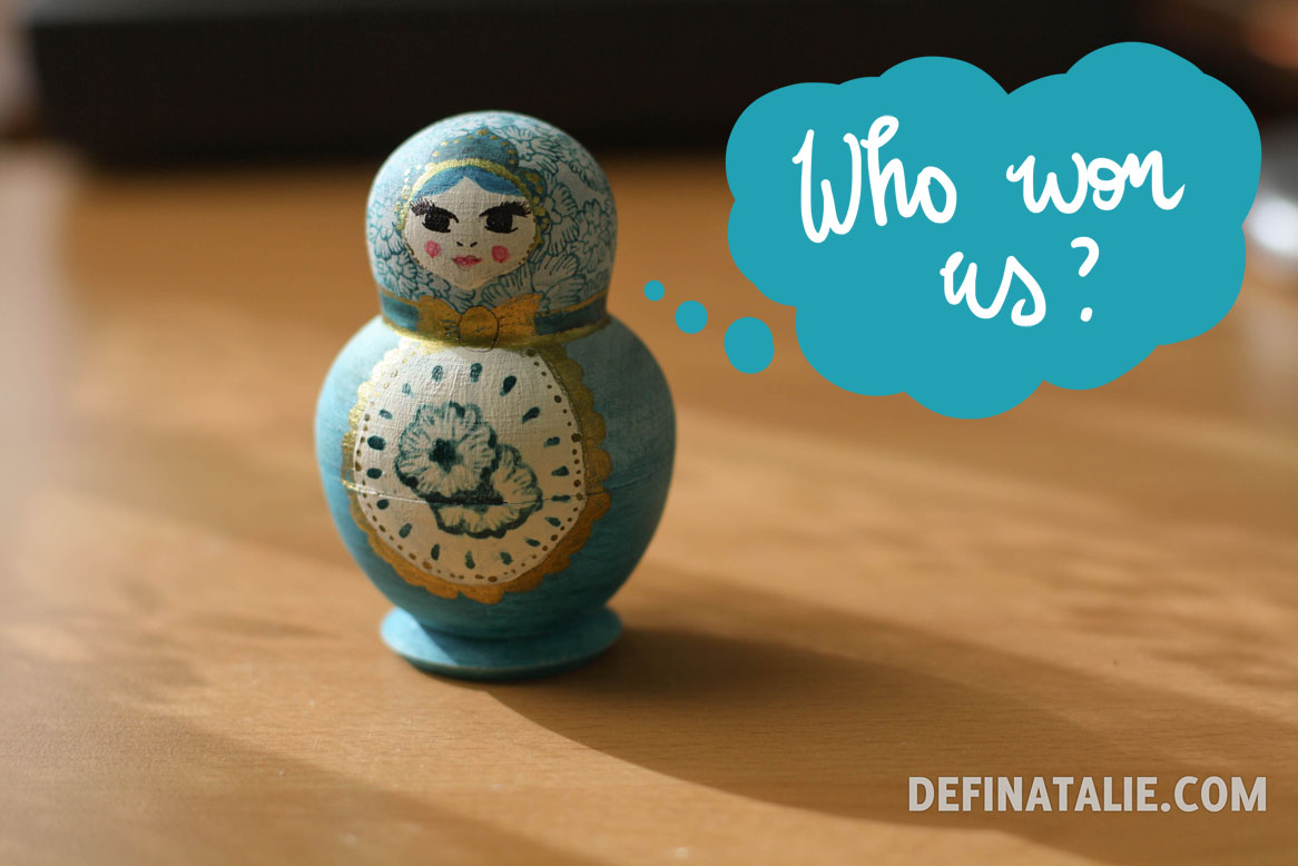 Nesting doll winner announcement!