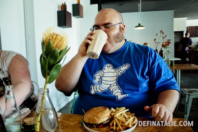 Nick's noms in action.